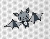Dibujo Un murciélago de Halloween pintado por macheli