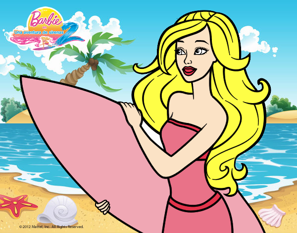 Barbie va a surfear