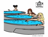 Barbie y sus amigas en el jacuzzi