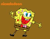 Bob Esponja saludando