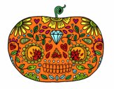 Calabaza del día de los muertos 