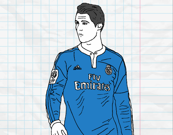Dibujo de Cristiano Ronaldo pintado por en Dibujos net el día a las Imprime