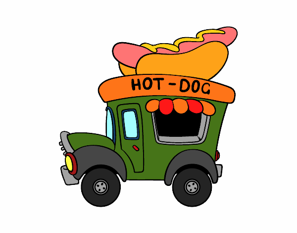 Food truck de perritos calientes