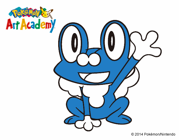 Froakie saludando