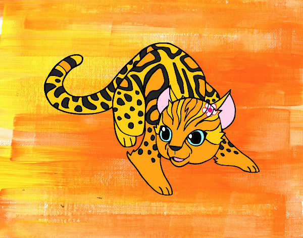 Dibujo Gato salvaje africano pintado por MARTICANTI