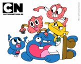 Dibujo Grupo de Gumball pintado por Santiikpo