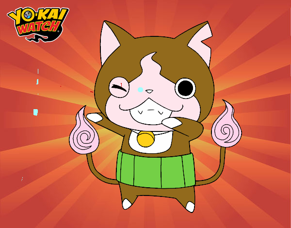 Jibanyan guiñando el ojo