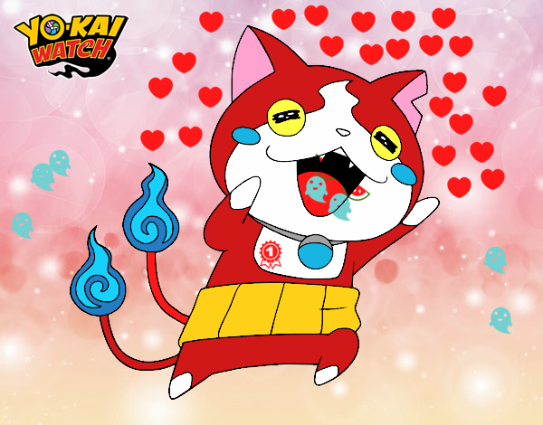 Jibanyan super feliz