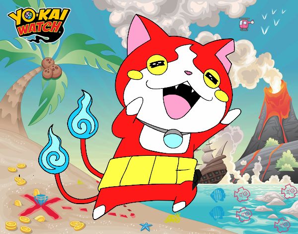 Jibanyan super feliz