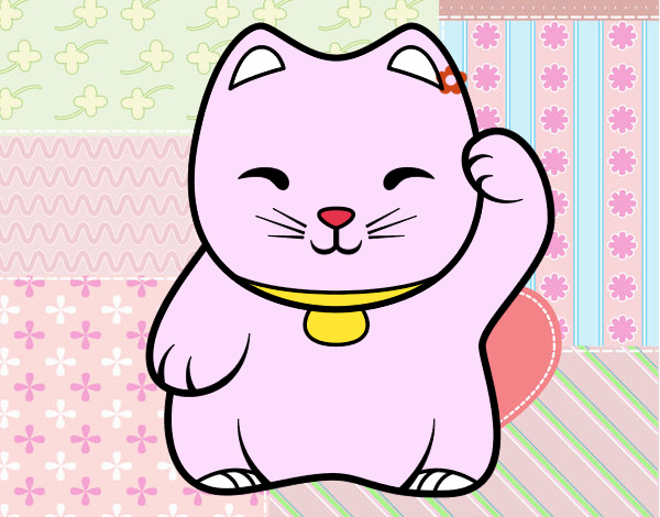 Maneki-neko blanco