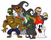 Dibujo Monstruos de Halloween pintado por nefsanmar