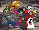 Dibujo Monstruos de Halloween pintado por Santiikpo