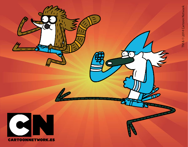 Mordecai y Rigby karatekas