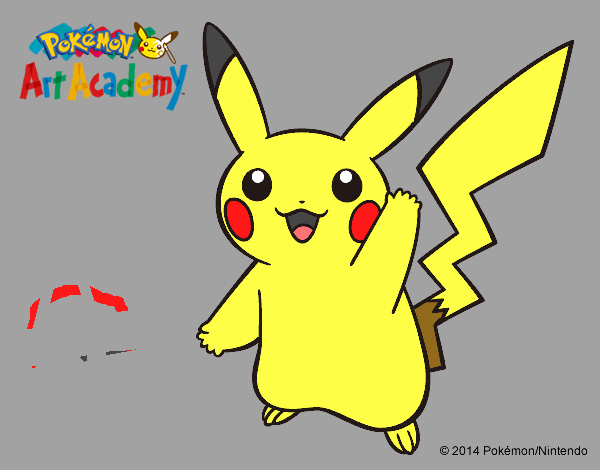 Pikachu saludando