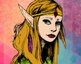 Dibujo Princesa elfo pintado por camilipu25