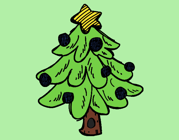 Un árbol Navidad