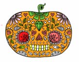 Calabaza del día de los muertos 