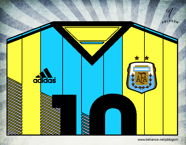 Camiseta del mundial de fútbol 2014 de Argentina