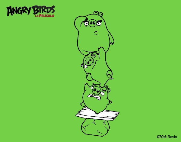 Cerdos verdes de Angry Birds