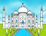 Dibujo El Taj Mahal pintado por camilaam