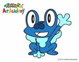 Froakie saludando