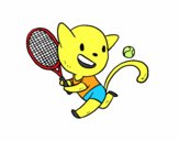 Dibujo Gato tenista pintado por dandanhooo