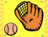 Guante y bola de béisbol