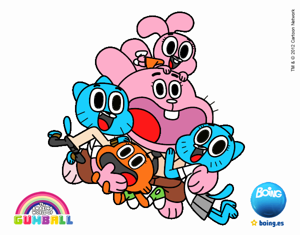 Gumball y amigos contentos