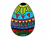 Dibujo Huevo de Pascua con corazones pintado por ANAYA92