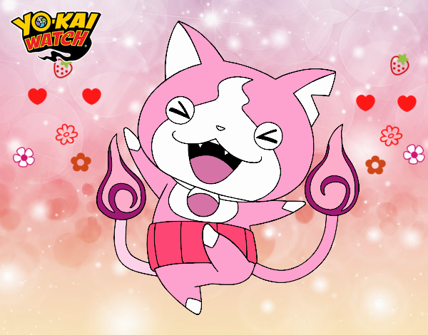 Jibanyan feliz