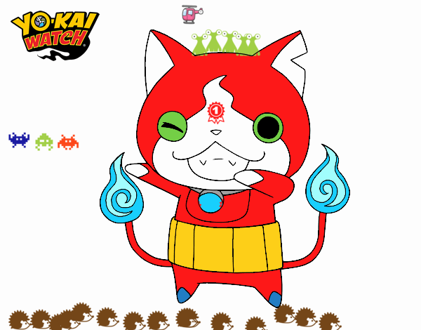 Jibanyan guiñando el ojo