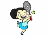 Dibujo Jugadora de tenis pintado por dandanhooo