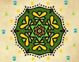 Dibujo Mandala simétrica pintado por yoanna3012