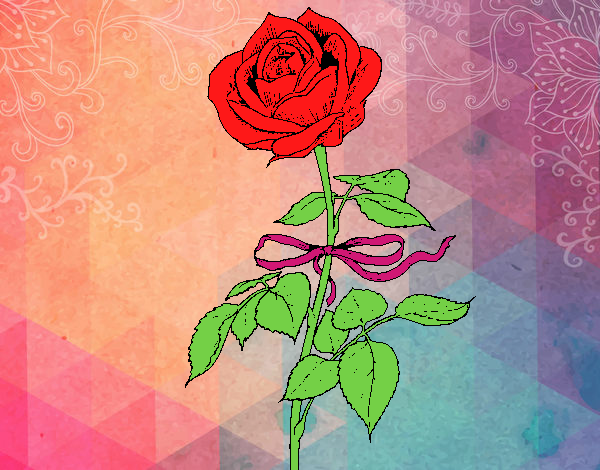 Dibujo Una rosa pintado por marieugeni