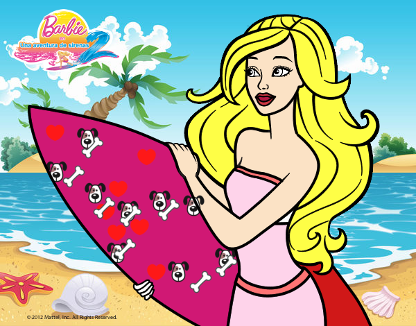 Barbie va a surfear