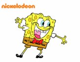 Bob Esponja saludando