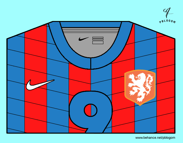 Camiseta del mundial de fútbol 2014 de Holanda