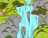 Dibujo Cascada pintado por xavi-7