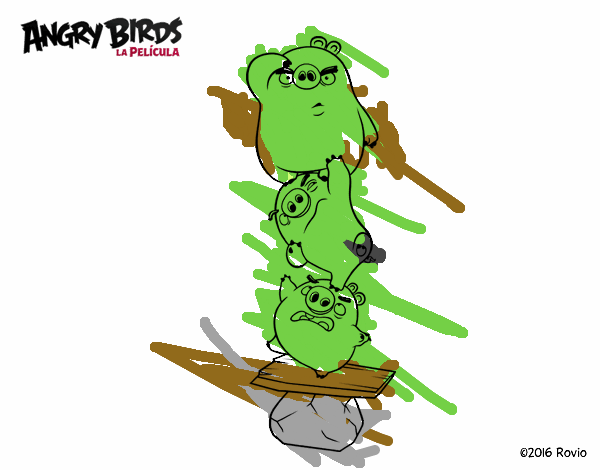 Cerdos verdes de Angry Birds