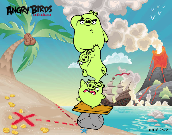 Cerdos verdes de Angry Birds