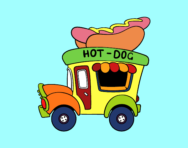 Food truck de perritos calientes