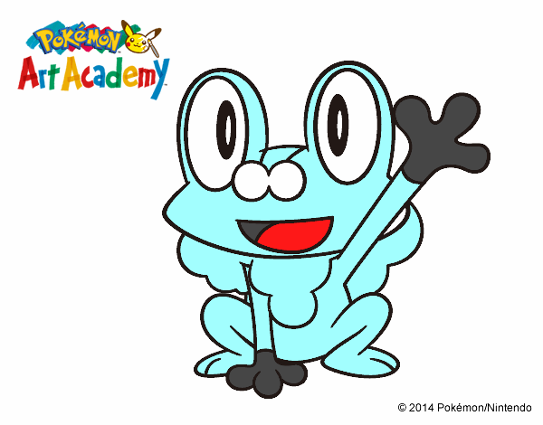 Froakie saludando