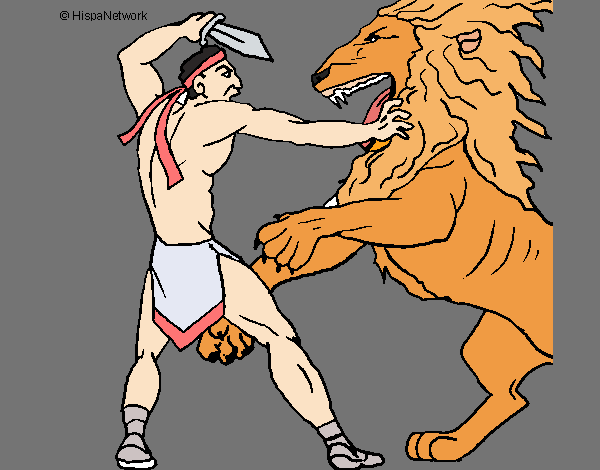 Gladiador contra león