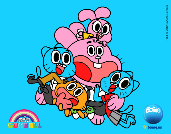 Gumball y amigos contentos