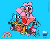 Gumball y amigos contentos