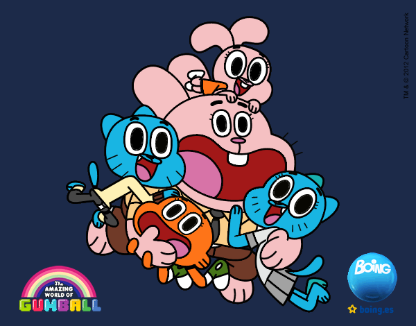 Gumball y amigos contentos