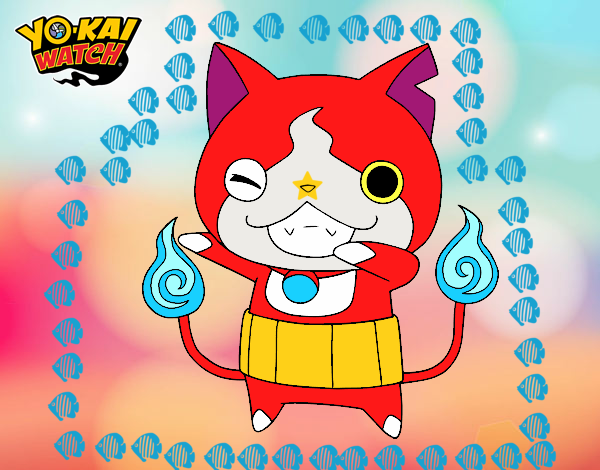 Jibanyan guiñando el ojo