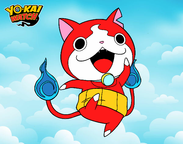 Jibanyan saltando