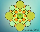 Dibujo Mandala con redondas pintado por yoanna3012