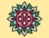 Dibujo Mandala flor sencilla pintado por yoanna3012
